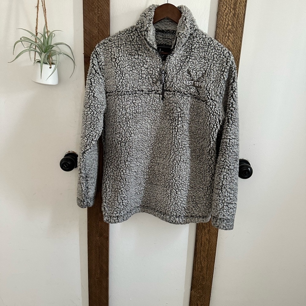 Gray Sherpa Pullover - Picture 2 of 14
